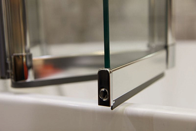 Шторка для ванны Cezares PRATICO-V-5-120/140-P-Cr-L