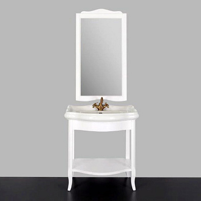 Тумба с раковиной Tiffany World Sofia 7650/2 bianco puro