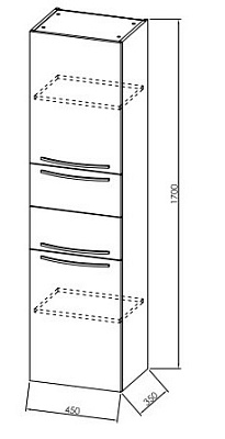 Шкаф-пенал Kolpa San 170