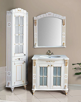 Тумба с раковиной Атолл Александрия 85 K айвори