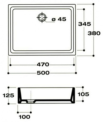 Раковина Disegno Ceramica Box 834