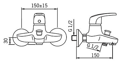 Смеситель Oras Vega 1840Х для ванны с душем