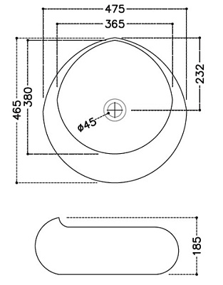 Раковина Jaquar JDS JDS-WHT-25903