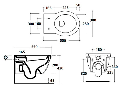 Унитаз подвесной Galassia Ethos