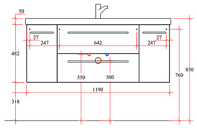 Тумба с раковиной Pelipal Cassca 120 антрацит