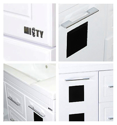 Мебель для ванной Misty Кармен 100 черное стекло