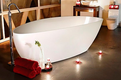 Ванна из литьевого мрамора Romance Collection Fusion 156x71 R