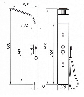 Душевая панель Kolpa San Zonda 3F