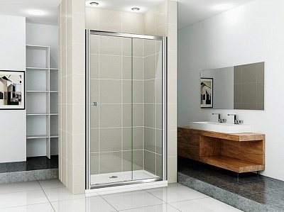 Душевая дверь в нишу Cezares PRATICO-BF-1-115-C-Cr