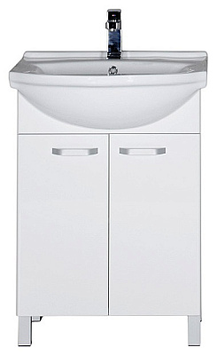 Тумба с раковиной Aquanet Глория 60 белая