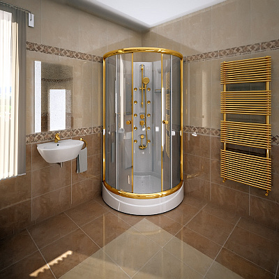 Душевая кабина Радомир Паола 1 Gold без гидромассажа