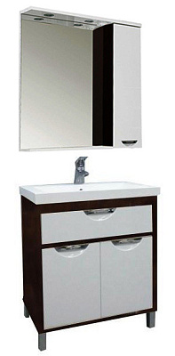 Тумба с раковиной Aquanet Гретта 75 венге