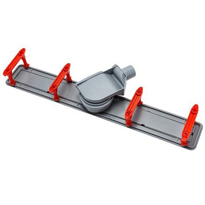 Confluo Premium White Glass Gold Line 850 Линейный трап PESTAN