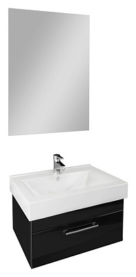 Тумба с раковиной Cezar Solus 50 черная