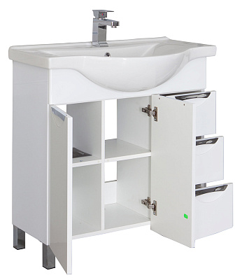 Тумба с раковиной Aquanet Асти 85