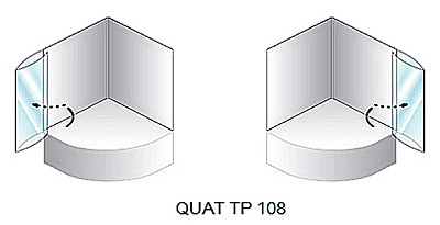 Шторка на ванну Kolpa San Quat TP 108