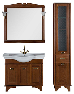 Тумба с раковиной Aquanet Николь 100