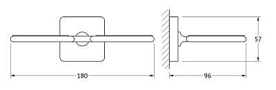 Держатель для стаканов Ellux Avantgarde AVA 007