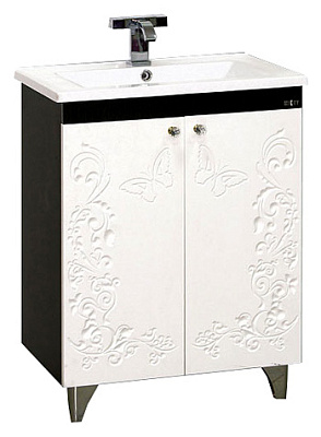 Мебель для ванной Misty Вирджиния Бабочка 60 венге белая