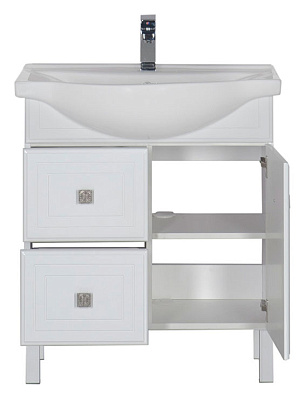 Тумба с раковиной Aquanet Стайл 75 с ящиками