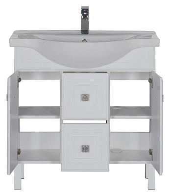 Тумба с раковиной Aquanet Стайл 85 с ящиками