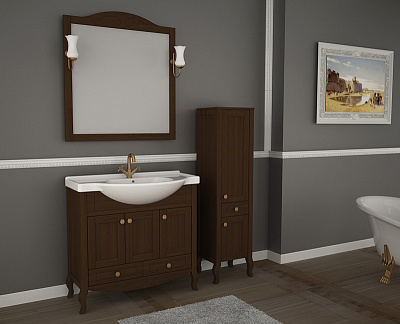 Тумба с раковиной ASB-Mebel Флоренция 85 бук тироль