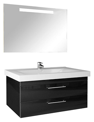 Тумба с раковиной Cezar Vita 100 черная