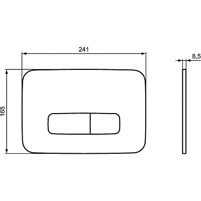 Клавиша смыва Ideal Standard Oleas M3 R0123AC Белая