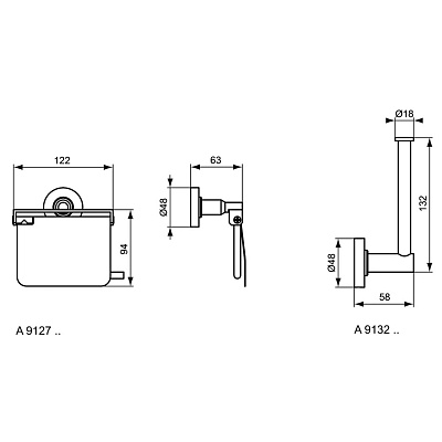 Держатель для туалетной бумаги IOM Ideal Standard A9127AA