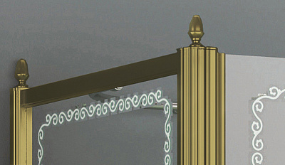 Душевая дверь в нишу Cezares Retro B11 120 CP Br R