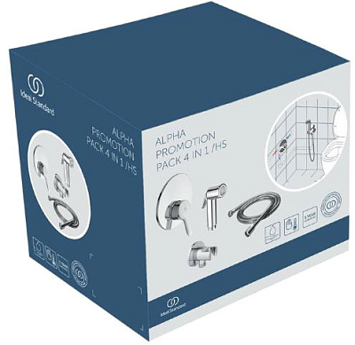 Душевой набор 4 в 1 Ideal Standard IdealSpray BD125AA