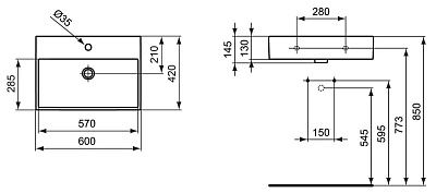 Раковина Ideal Standard Strada K077801 (60 см)