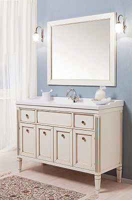 Зеркало Caprigo Альбион 100/120 BIANCO Antico