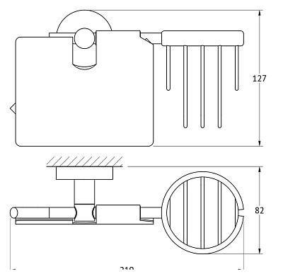 Держатель освежителя воздуха Artwelle Harmonie HAR 051 с держателем туалетной бумаги