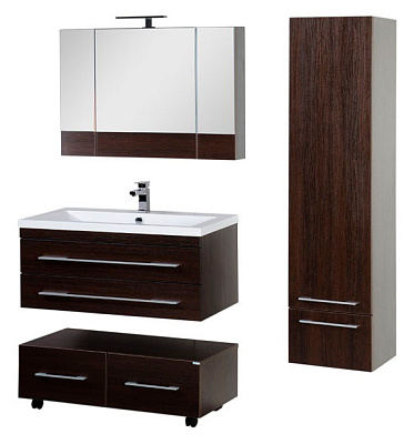 Тумба с раковиной Aquanet Нота 100 венге