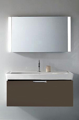 Тумба с раковиной Jacob Delafon Reve 120 светло-коричневая 1 ящик