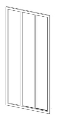 Душевая дверь в нишу Ravak ASDP3-100 Transparent