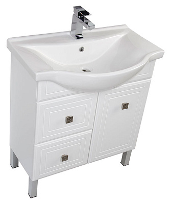 Тумба с раковиной Aquanet Стайл 75 с ящиками