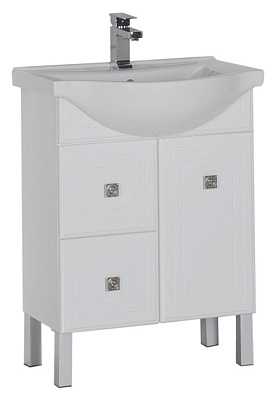 Тумба с раковиной Aquanet Стайл 65 с ящиками