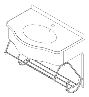 Консоль Caprigo 7062/80 бронза