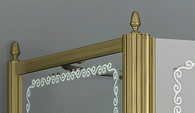 Душевой уголок Cezares Retro A1 90 CP Br L