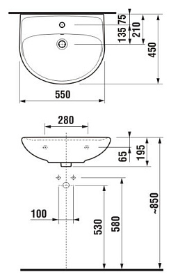 Раковина Jika Plus 55 1438.2