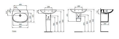 Раковина Ideal Standard Tesi T352201