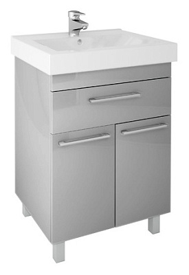 Тумба с раковиной Cezar Unicus 60 цветная верхний ящик