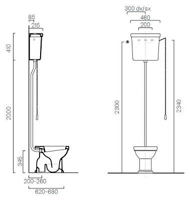 Унитаз приставной GSI Classic