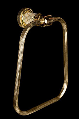 Держатель для полотенца (кругл.) Boheme MURANO CRYSTAL (комплект) 10905-CRST-G