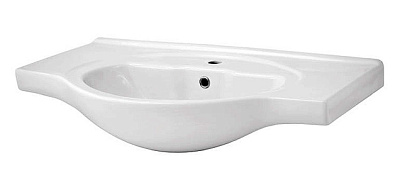 Тумба с раковиной Атолл Наполеон 287 серебряная патина