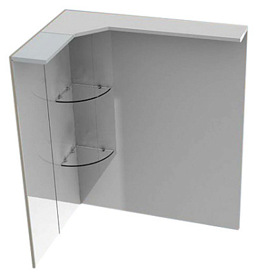 Мебель для ванной De Aqua Трио белый L фурнитура хром