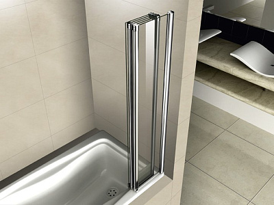 Шторка для ванны Cezares PRATICO-V-5-120/140-C-Cr