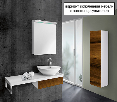 Мебель для ванной Dreja Top S 75 черный глянец